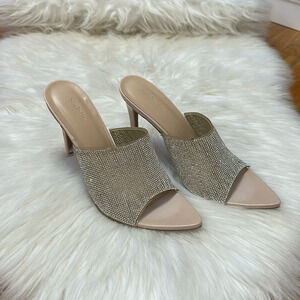 Charlotte Russe pointed toe rhinestone heel